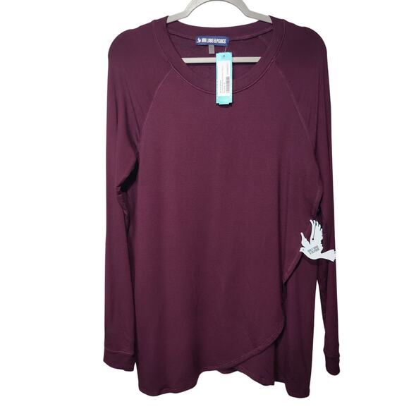 NWT Ink Love and Peace Womens Sz M Georgia Maternity Nursing Pullover Sweatshirt - Picture 1 of 7